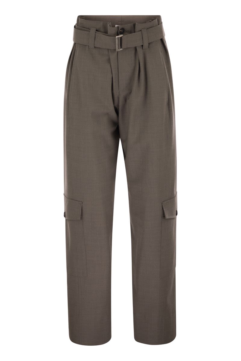 BRUNELLO CUCINELLI Utility Trousers with Drawstring Waistband