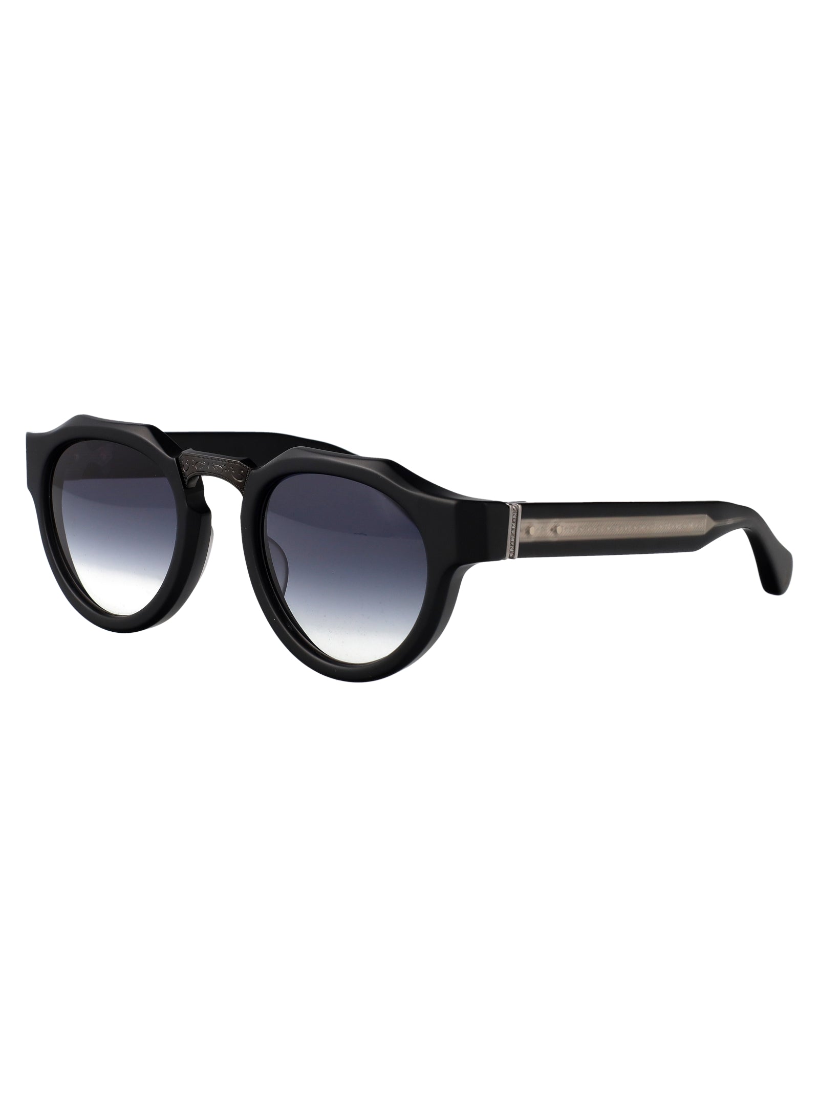 MATSUDA Unisex Matte Black Acetate Sunglasses