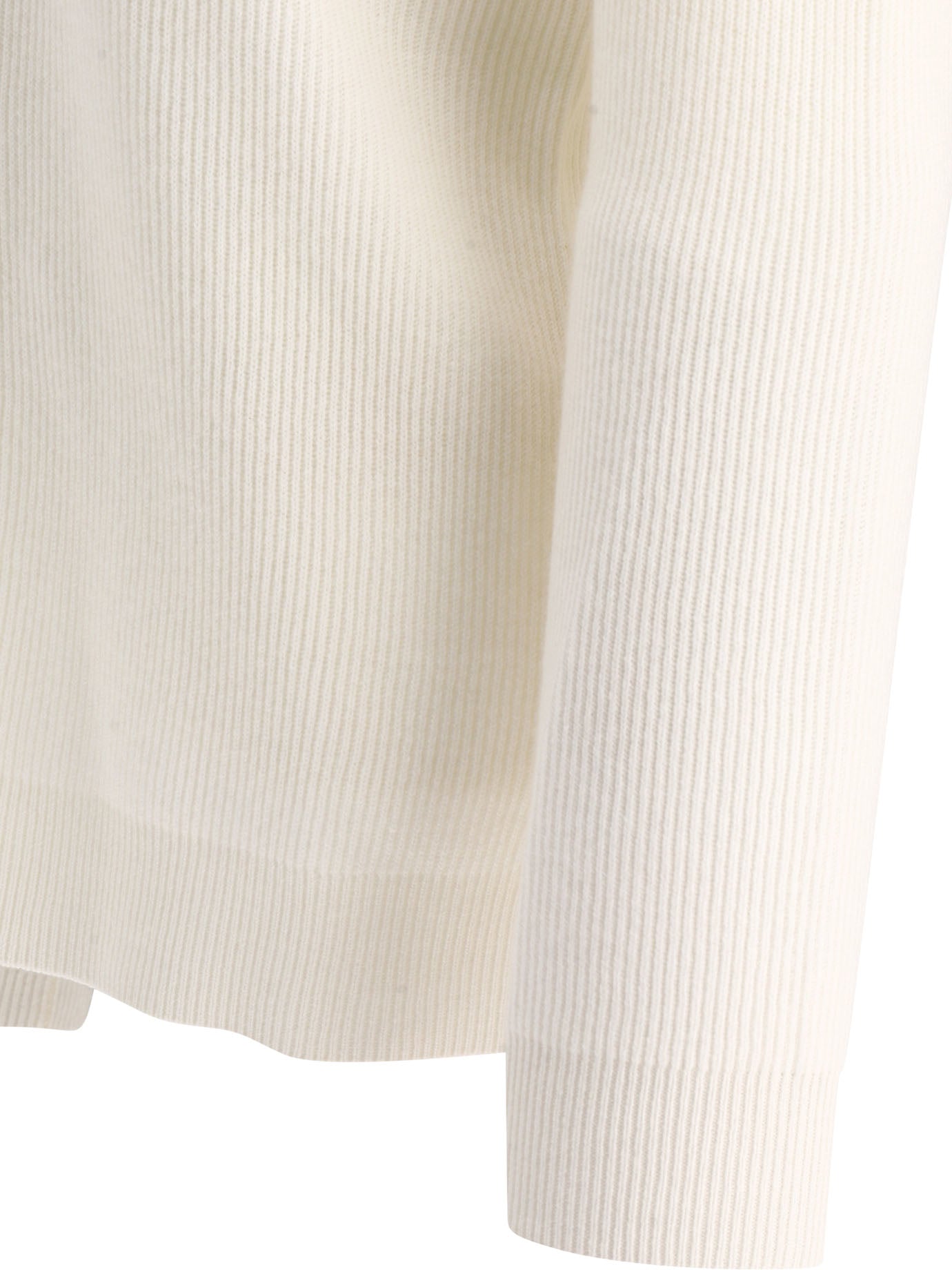 BRUNELLO CUCINELLI Cashmere English Rib Sweater with Monili Detail - Women's