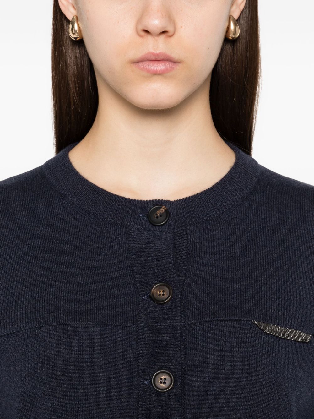 BRUNELLO CUCINELLI Cashmere Cardigan with Button Fastening for Women