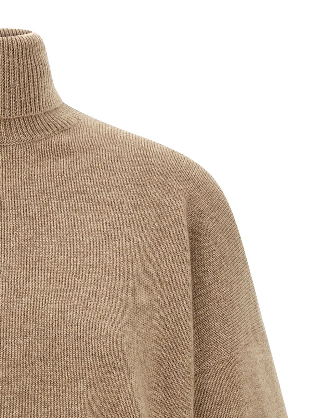BRUNELLO CUCINELLI Cashmere High Neck Double-Layer Long Sleeve Jumper