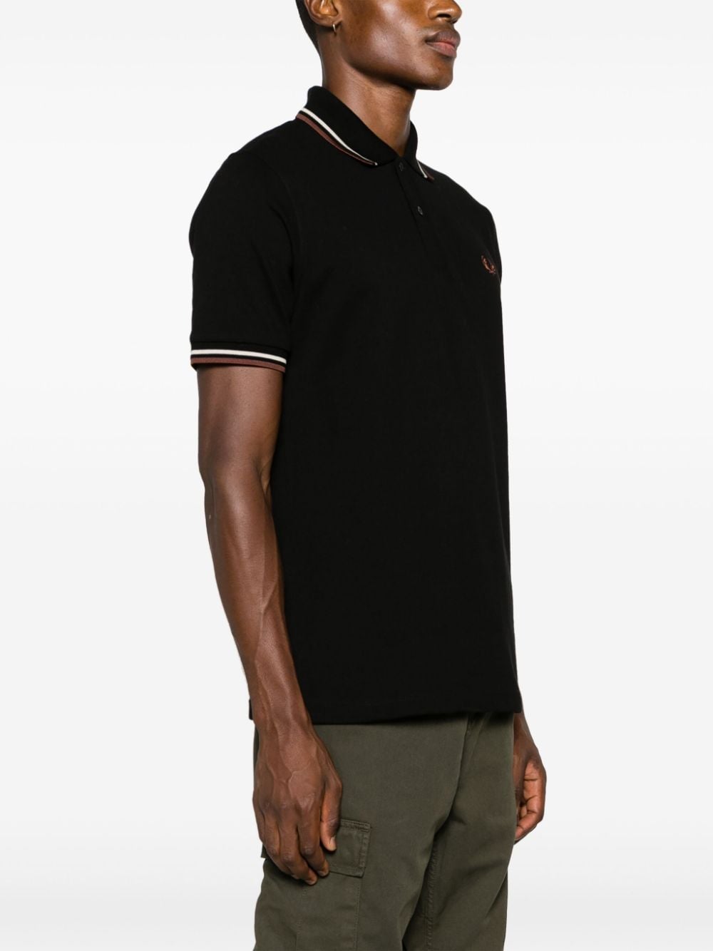 FRED PERRY Logo Cotton Polo Shirt for Men