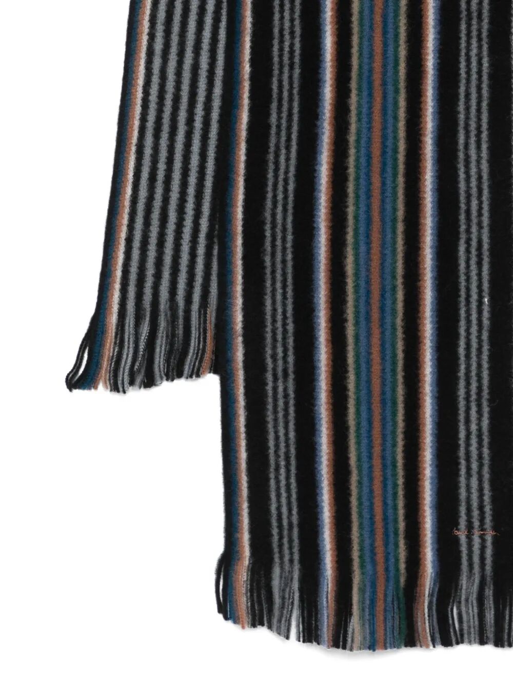 PAUL SMITH Men's Merino Wool Striped Scarf