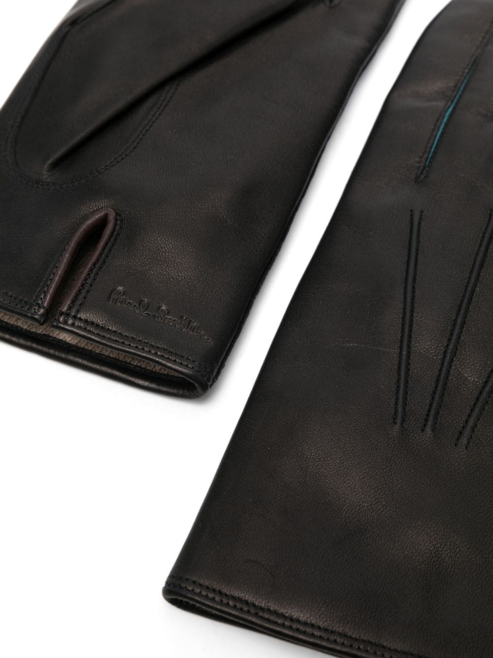 PAUL SMITH Premium Leather Gloves for Men - Full-Finger Design