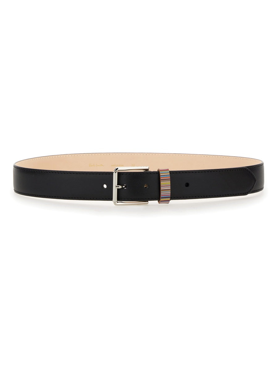 PAUL SMITH Stylish 4 CM Leather Belt with Logo