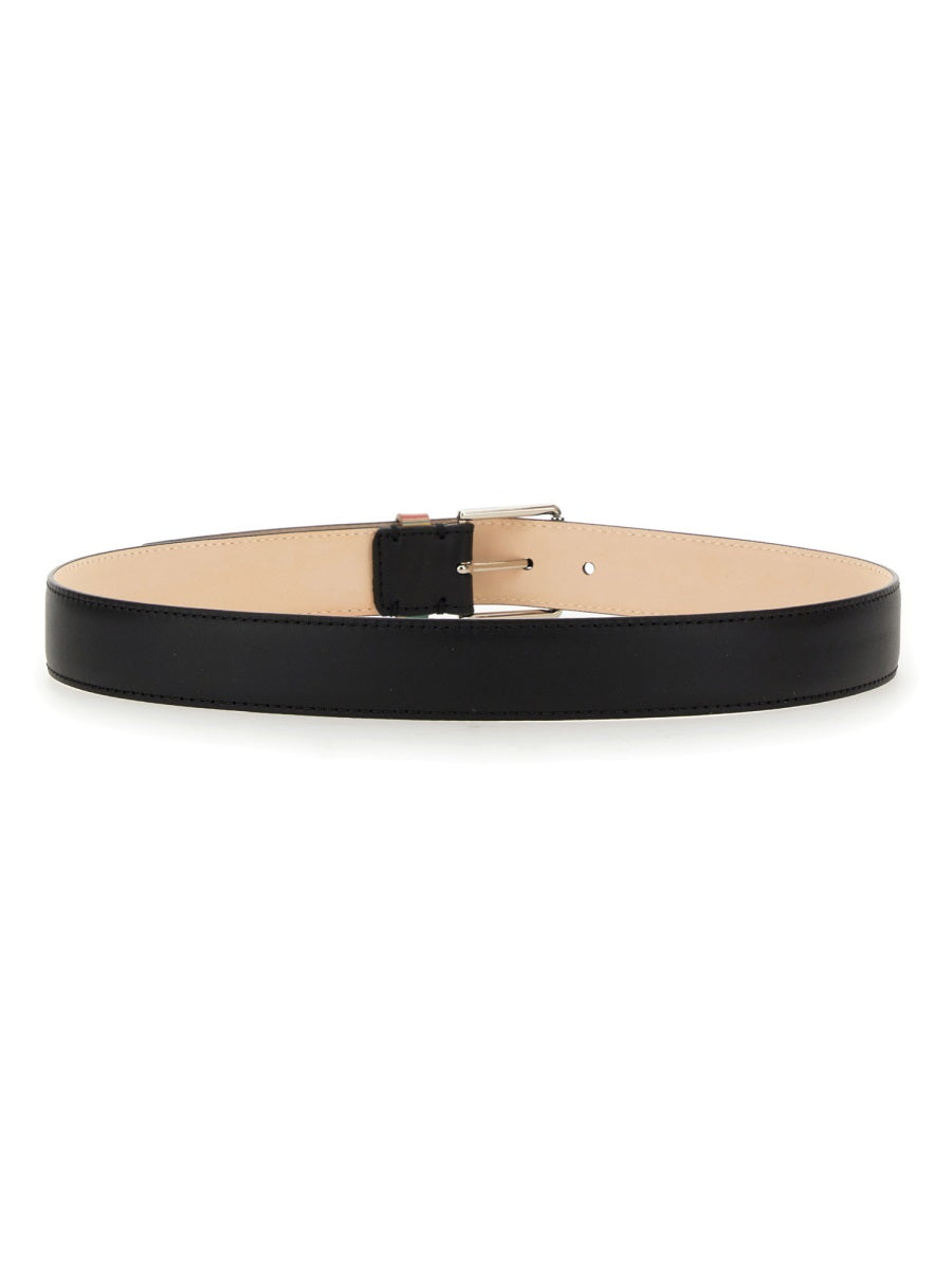 PAUL SMITH Classic Leather Belt 3 CM Height