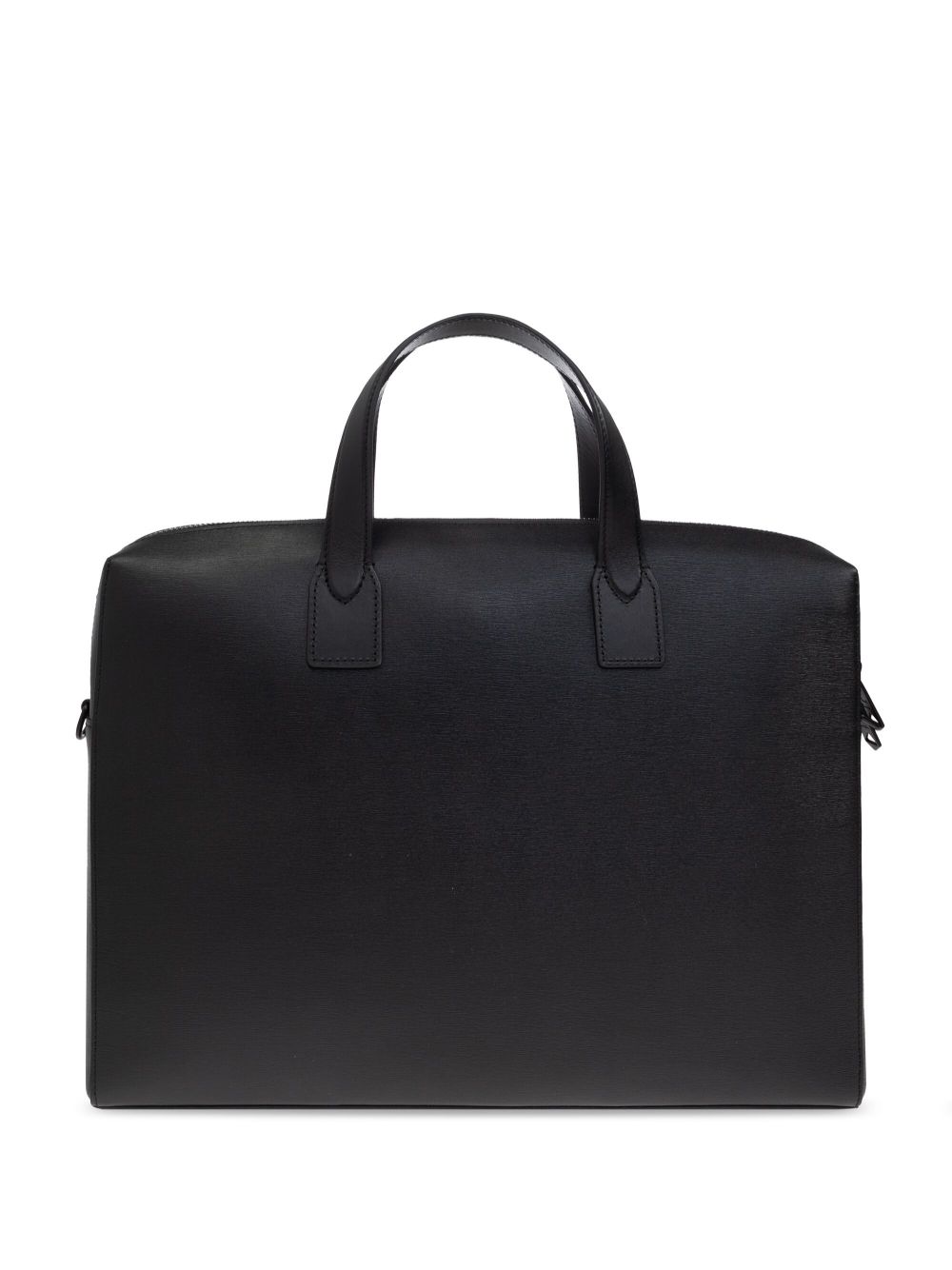 PAUL SMITH Classic Leather Briefcase with Dual Top Handles