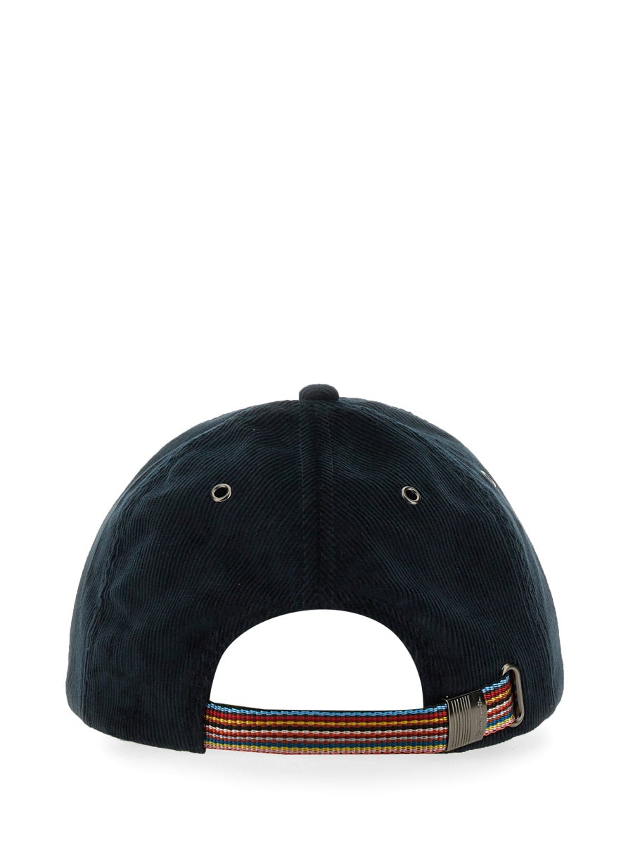 PAUL SMITH Blue Cotton Blend Hat for Men - FW25 Collection