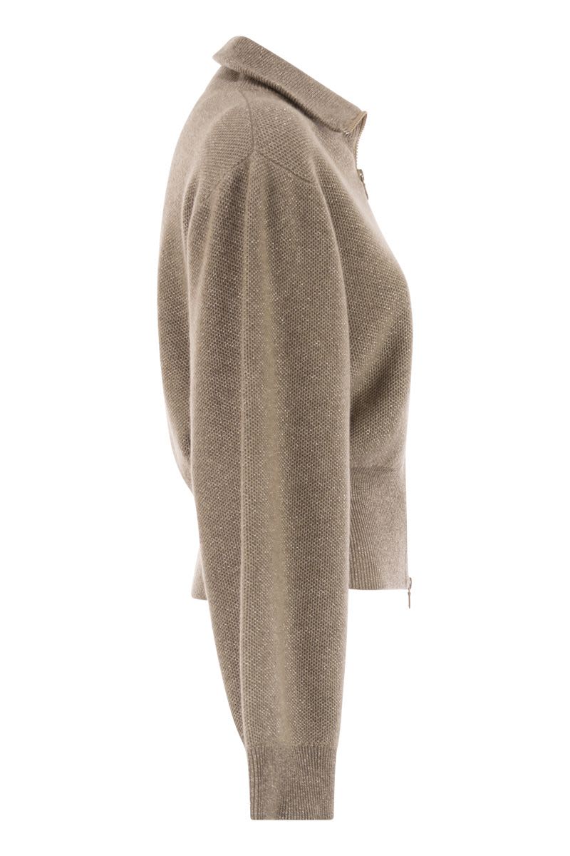 BRUNELLO CUCINELLI Cashmere Sweatshirt-Style Cardigan