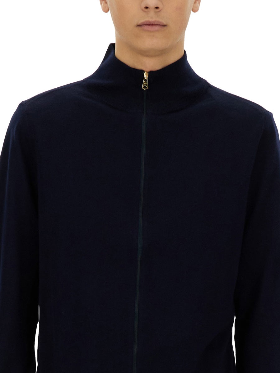 PAUL SMITH Men's Zip Thru Cardigan - FW25 Collection