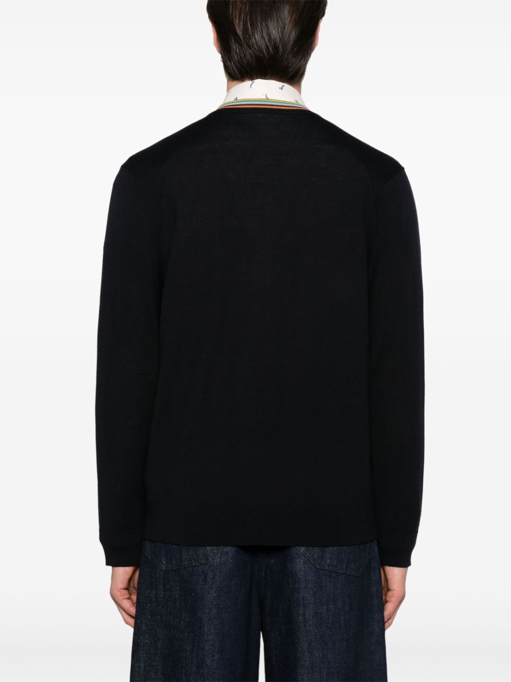 PAUL SMITH Men's Wool Cardigan with Button Front - FW25