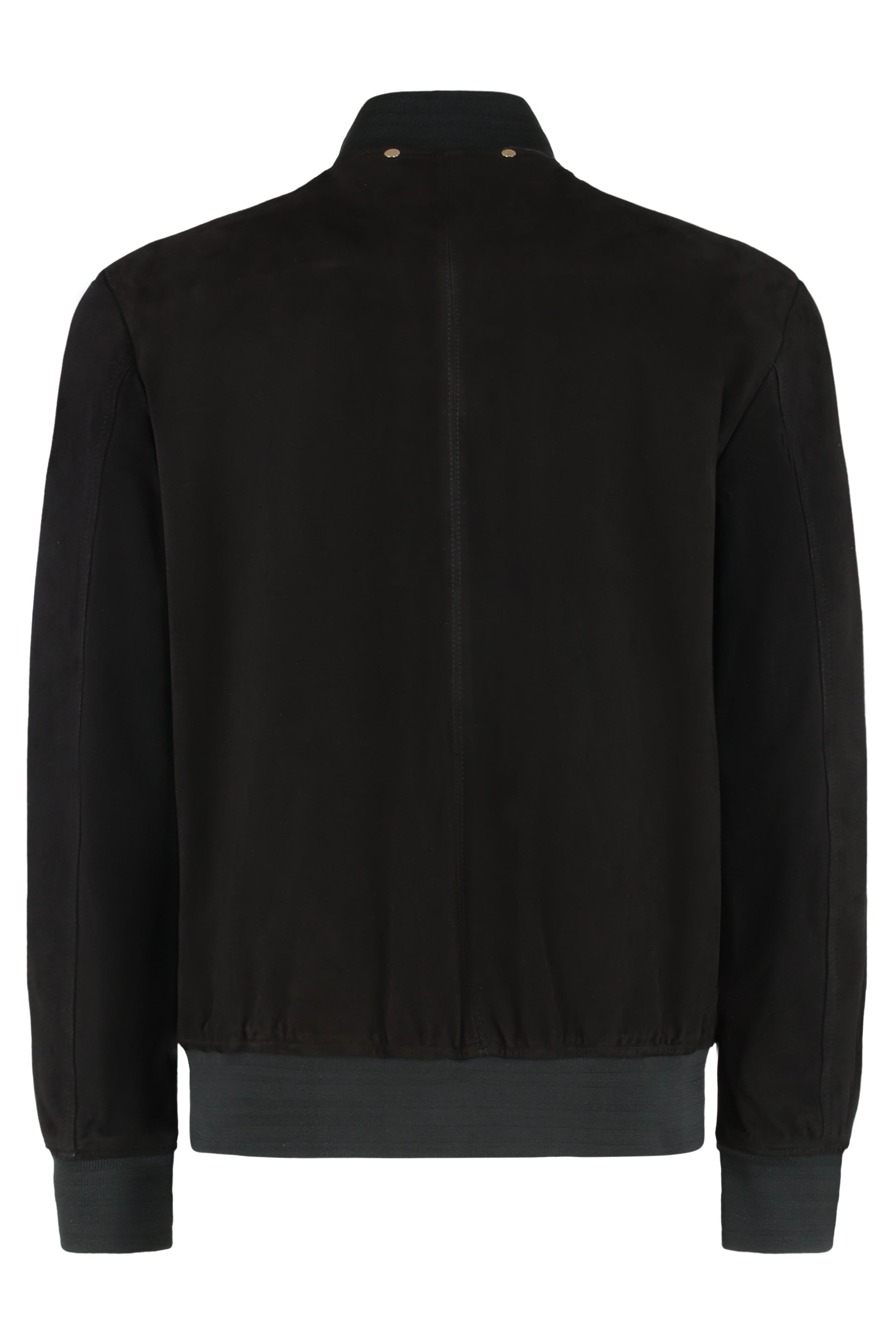 PAUL SMITH Suede Jacket with Elastic Hem and Cuffs for Men