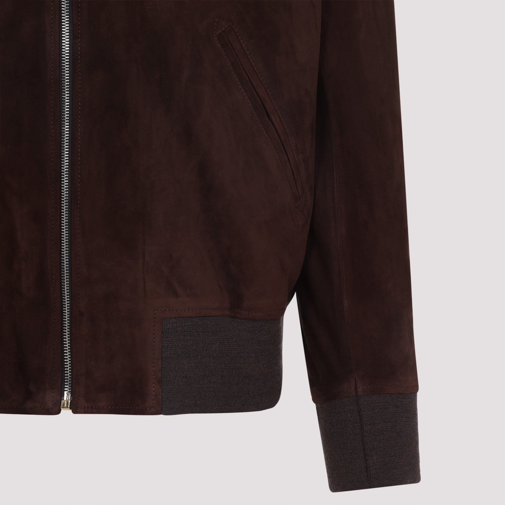PAUL SMITH Regular Fit Suede Bomber Jacket