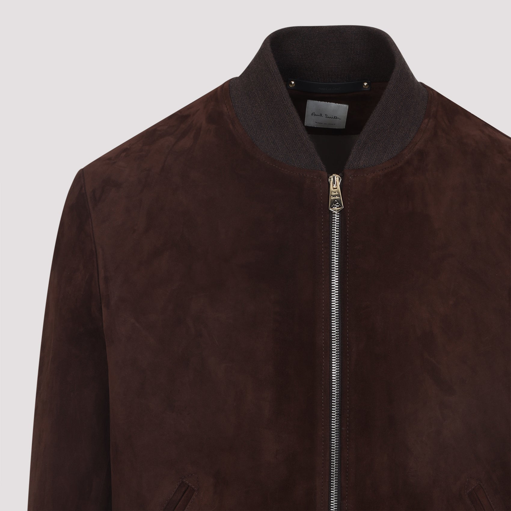 PAUL SMITH Regular Fit Suede Bomber Jacket