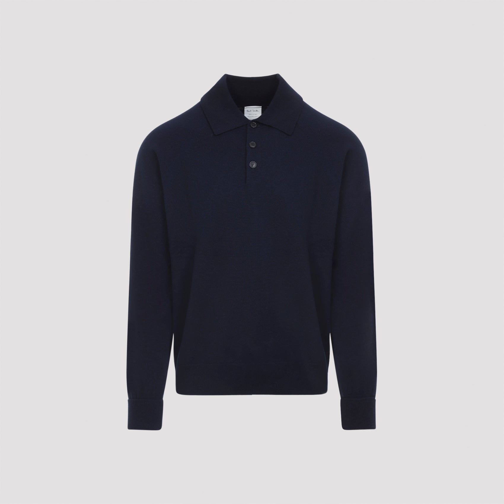 PAUL SMITH Men's Cashmere Long Sleeve Polo