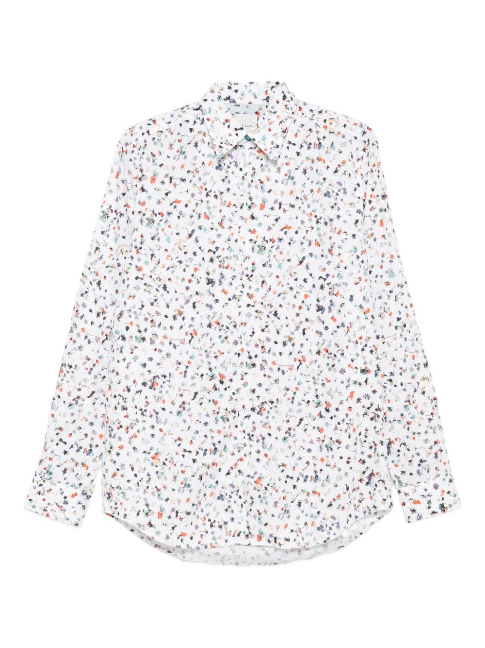 PAUL SMITH Floral Print Long Sleeve Collared Shirt