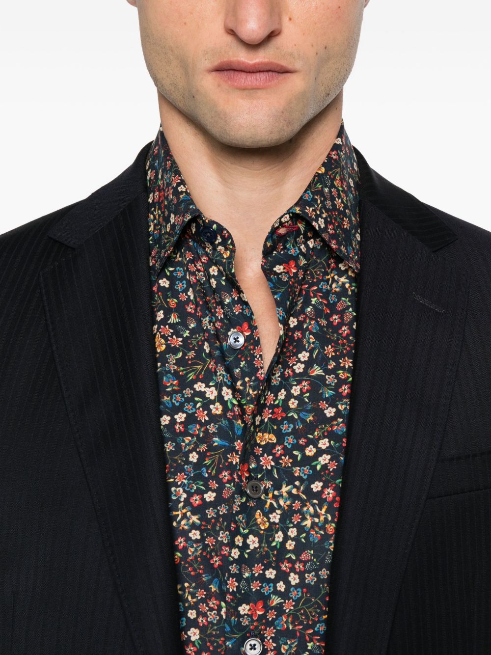 PAUL SMITH Floral Patterned Long Sleeve Button-Up Shirt for Men