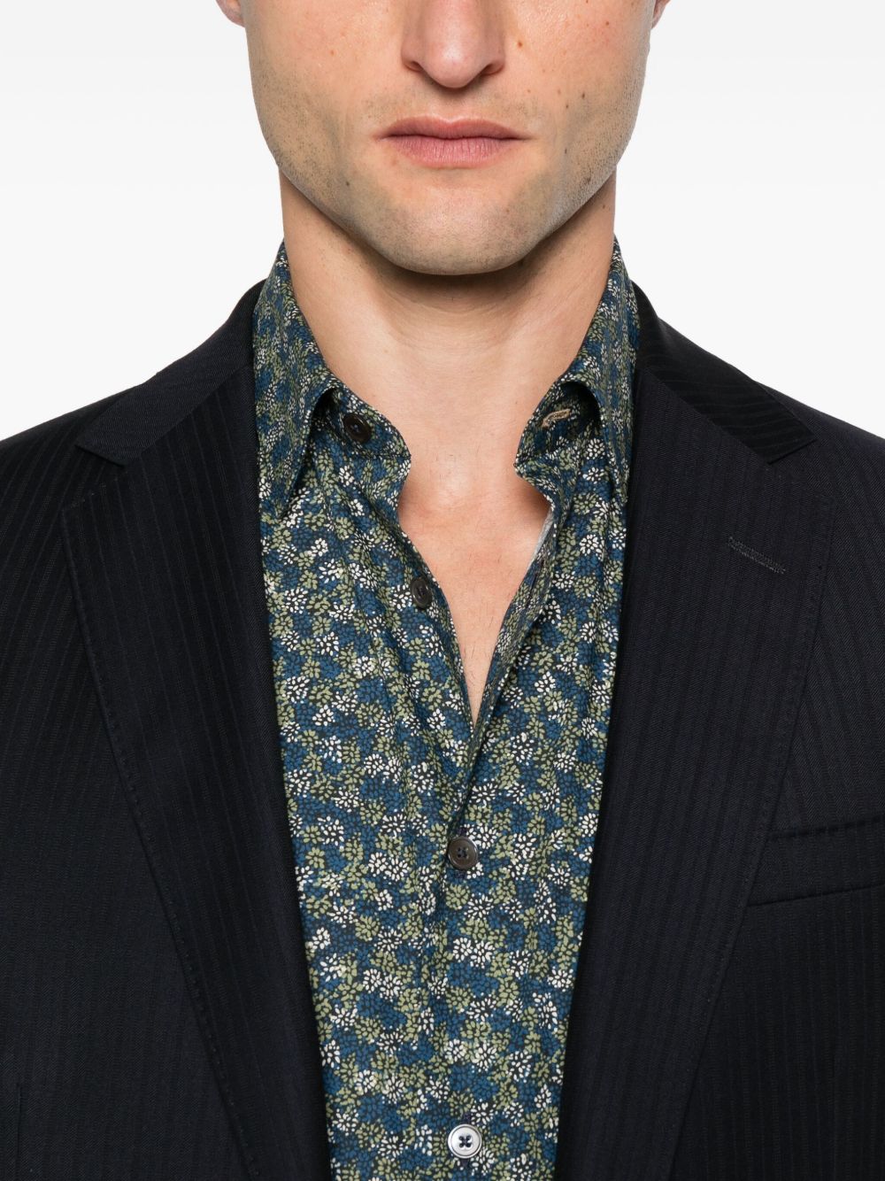 PAUL SMITH Floral Print Long Sleeve Shirt for Men