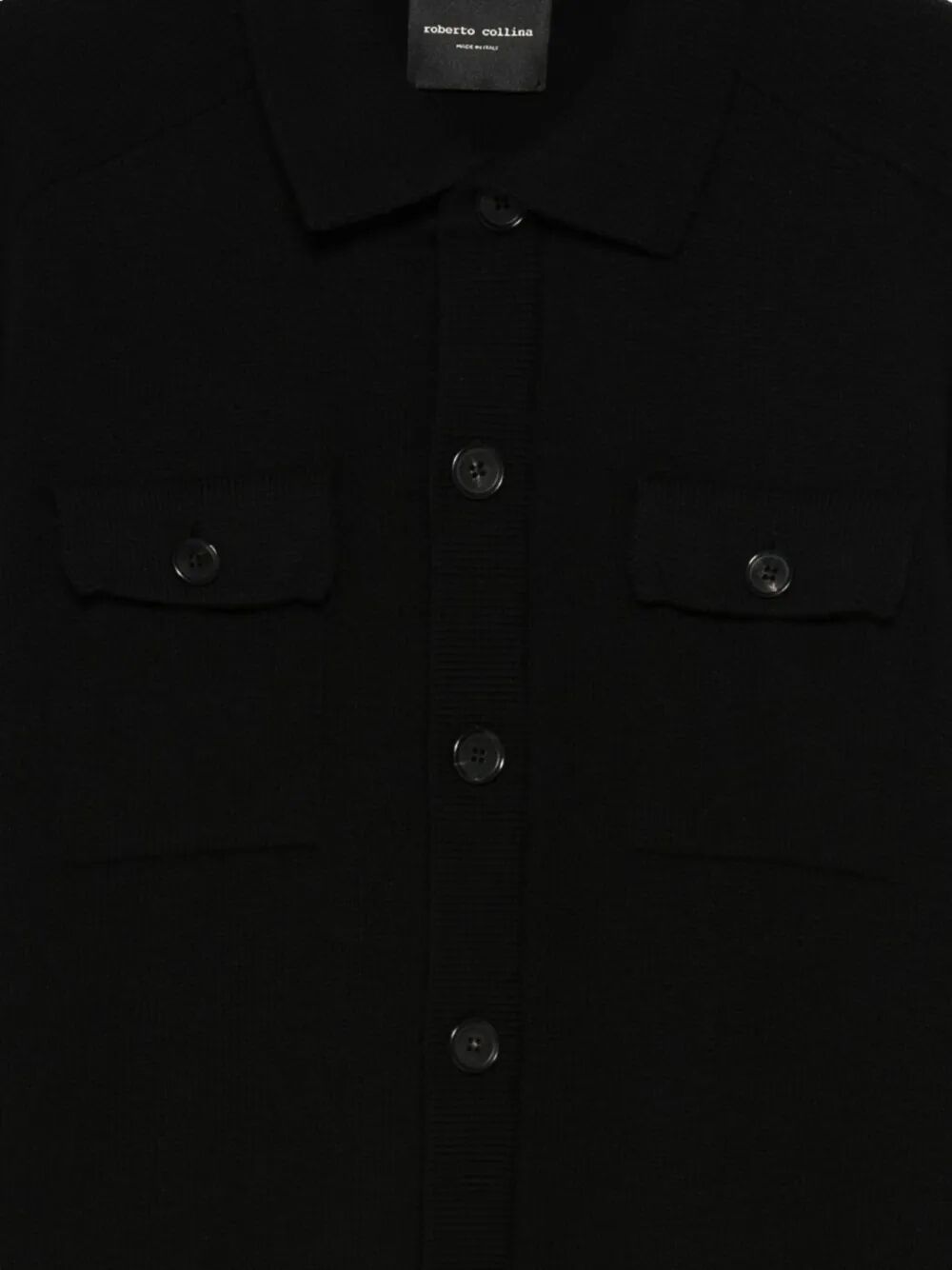 ROBERTO COLLINA Men's Wool Cardigan for FW25