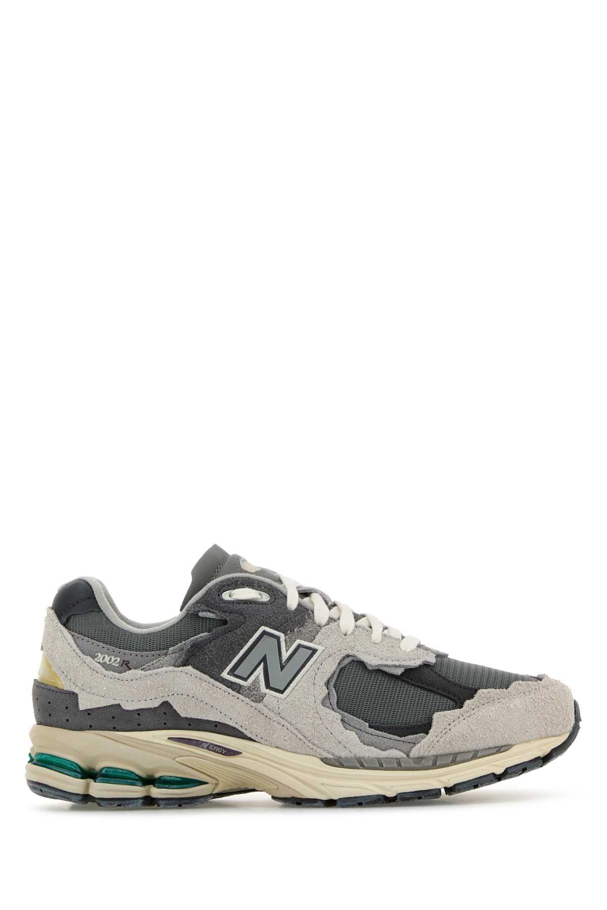 NEW BALANCE Multicolor Suede and Mesh 2002R Sneakers for Men
