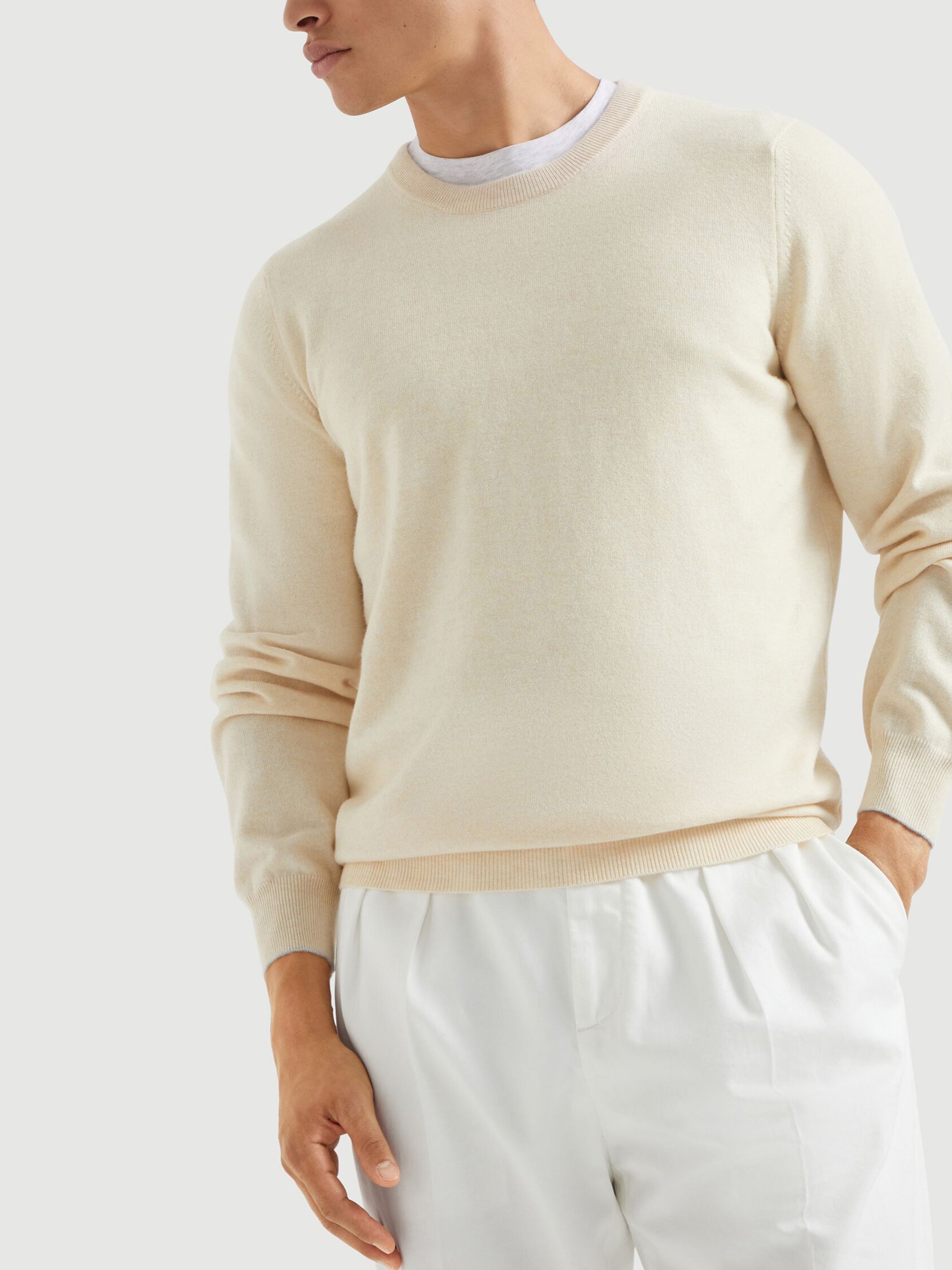 BRUNELLO CUCINELLI Timeless Cashmere Sweater for Men