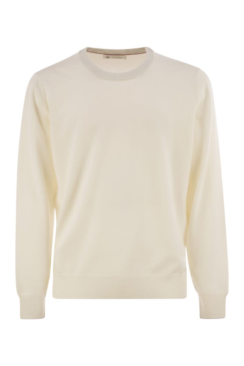 BRUNELLO CUCINELLI Pure Cashmere Crew-Neck Sweater - Men’s Size