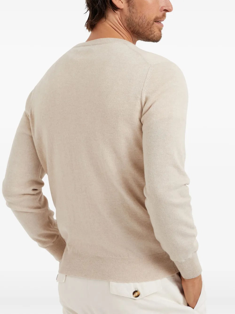 BRUNELLO CUCINELLI Cashmere Crew Neck Sweater for Men - FW25 Collection