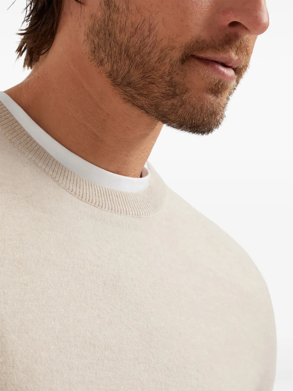 BRUNELLO CUCINELLI Cashmere Crew Neck Sweater for Men - FW25 Collection