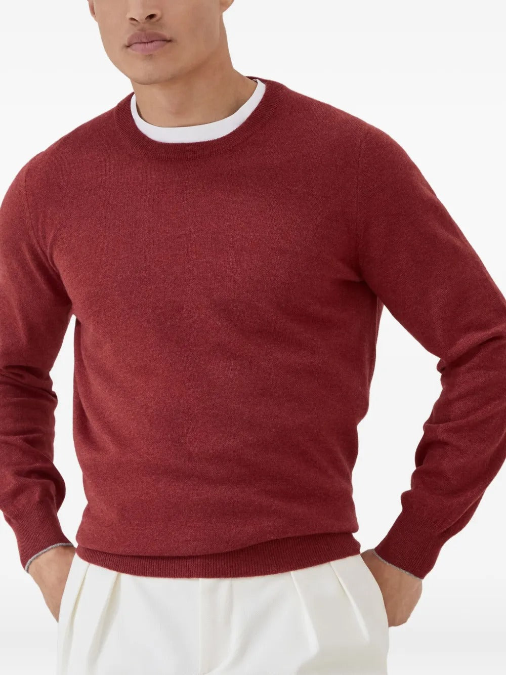 BRUNELLO CUCINELLI Cashmere Crewneck Sweater for Men - FW25 Style