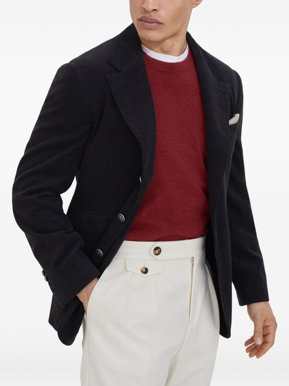 BRUNELLO CUCINELLI Cashmere Crewneck Sweater for Men - FW25 Style