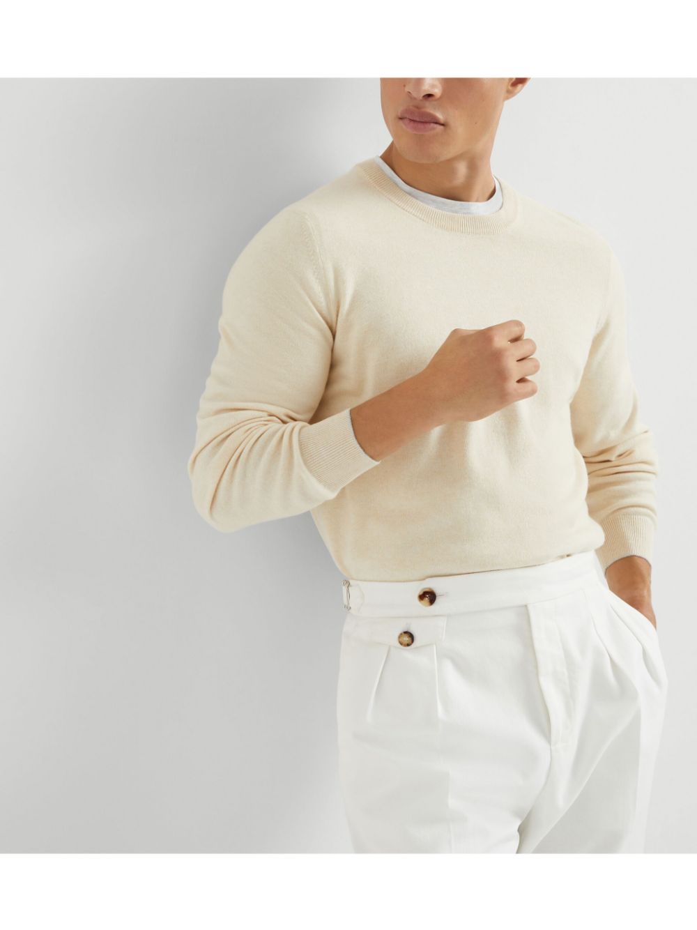 BRUNELLO CUCINELLI Cashmere Crewneck Sweater - Long Sleeves