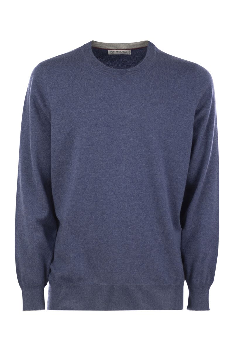 BRUNELLO CUCINELLI Timeless Classic Cashmere Sweater for Men