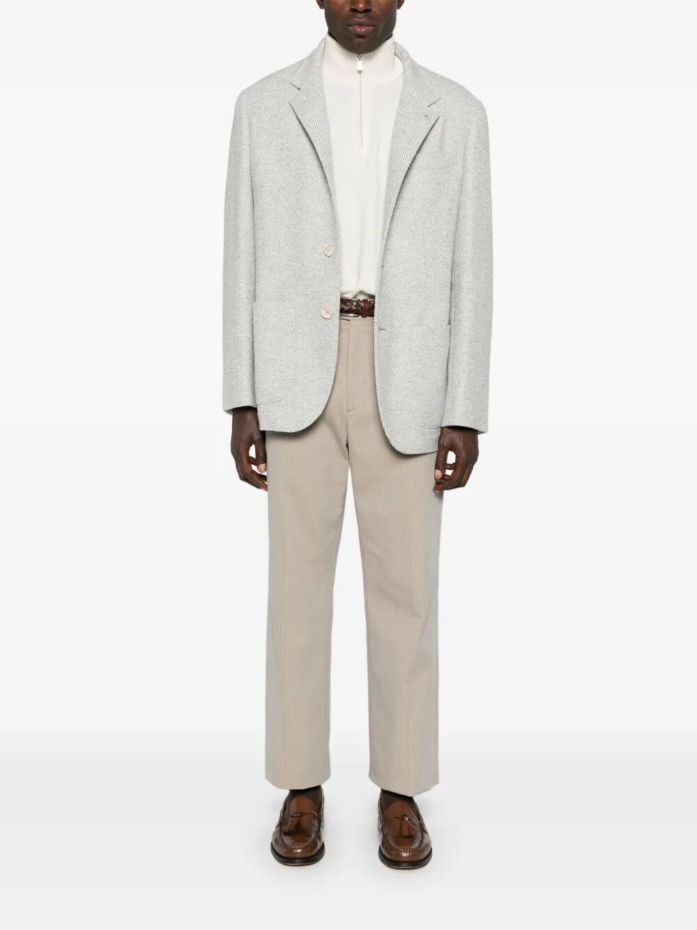 BRUNELLO CUCINELLI Cashmere Half Zip Sweater for Men