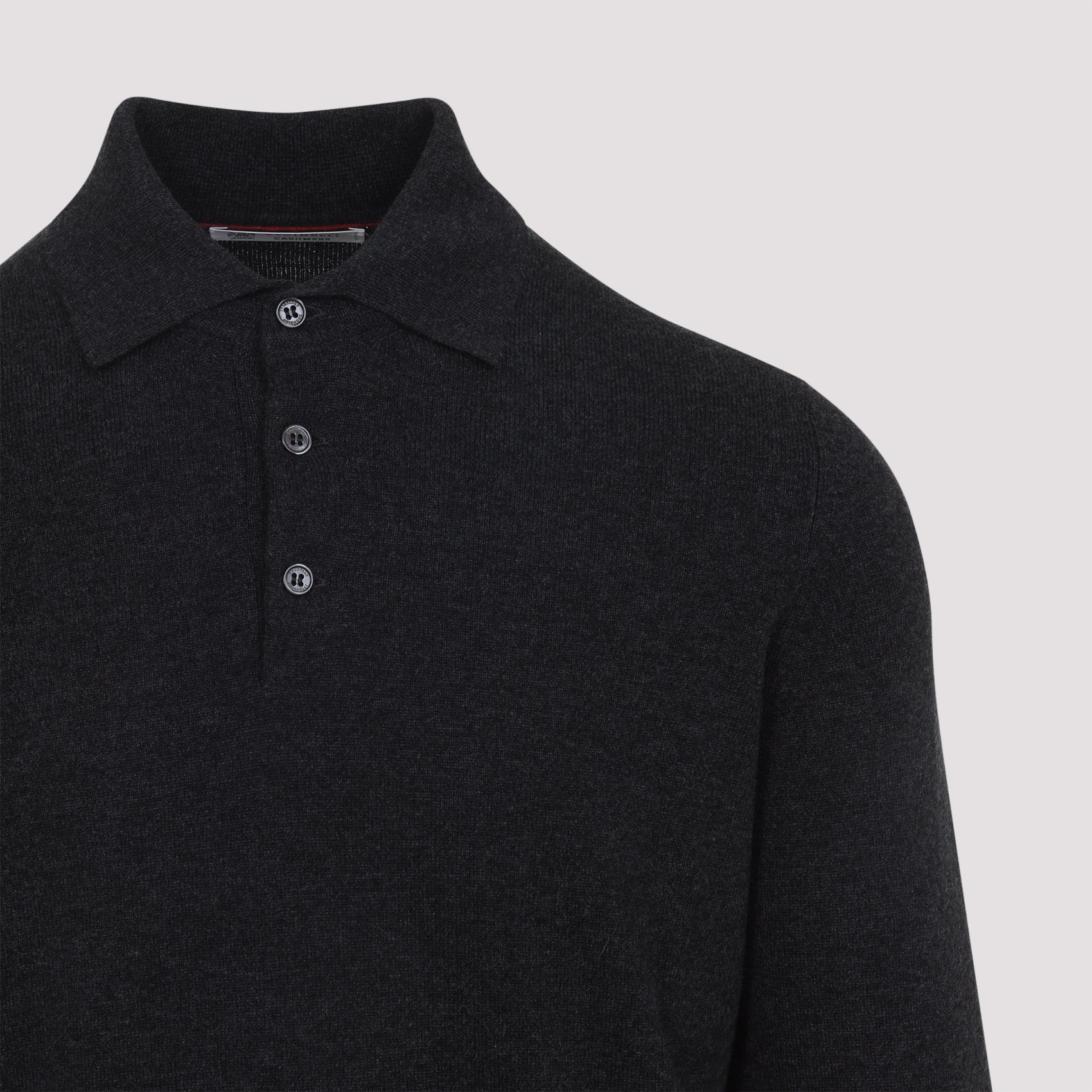 BRUNELLO CUCINELLI Cashmere Long Sleeve Polo