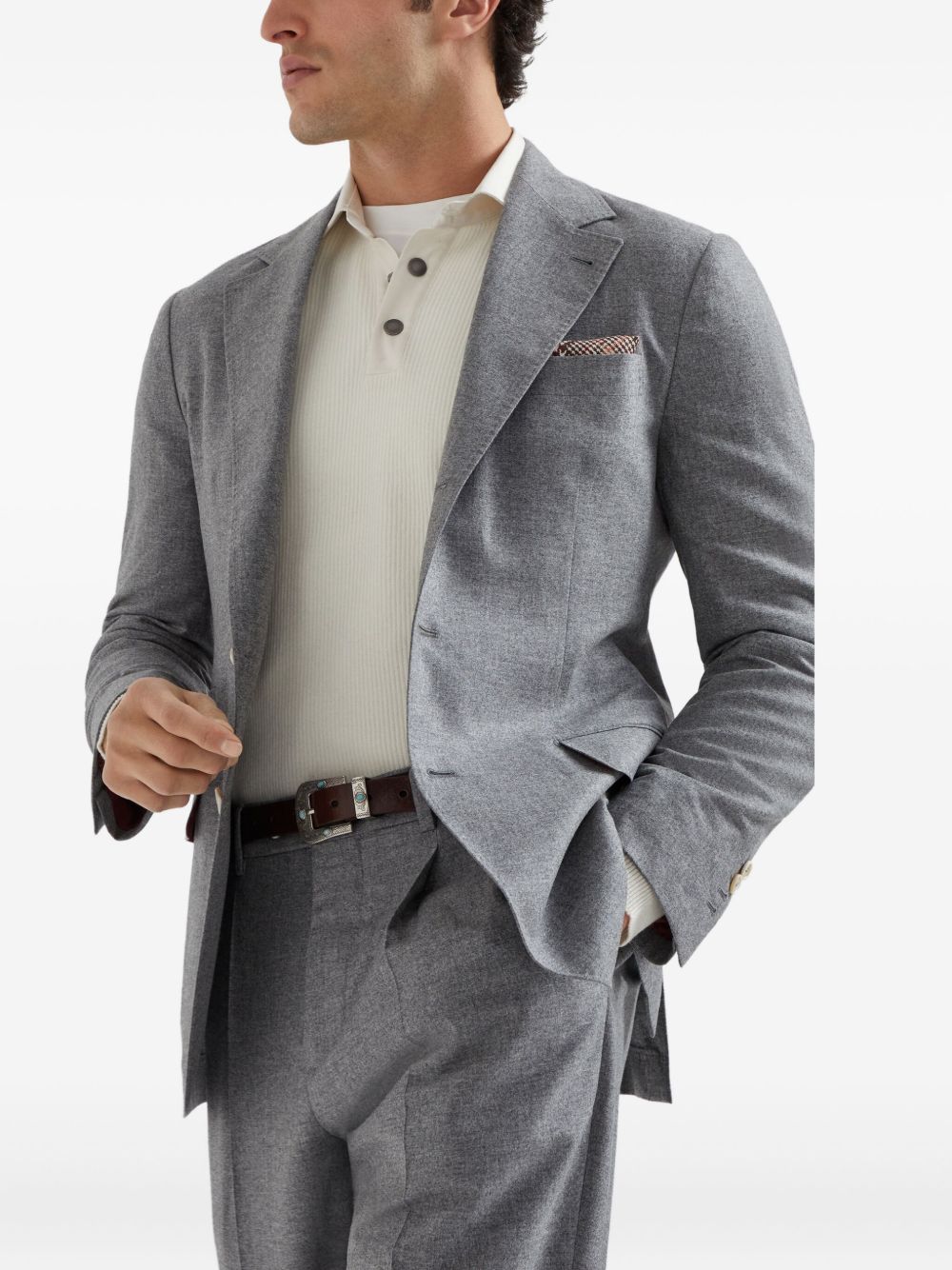 BRUNELLO CUCINELLI Men's Cashmere Polo - FW25 Collection
