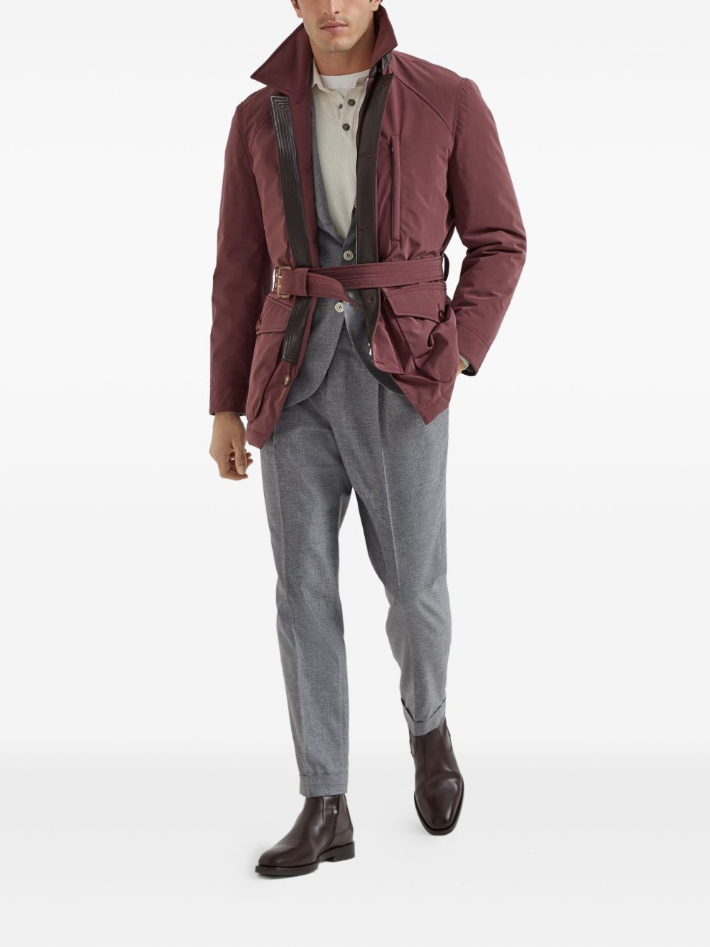 BRUNELLO CUCINELLI Men's Cashmere Polo - FW25 Collection