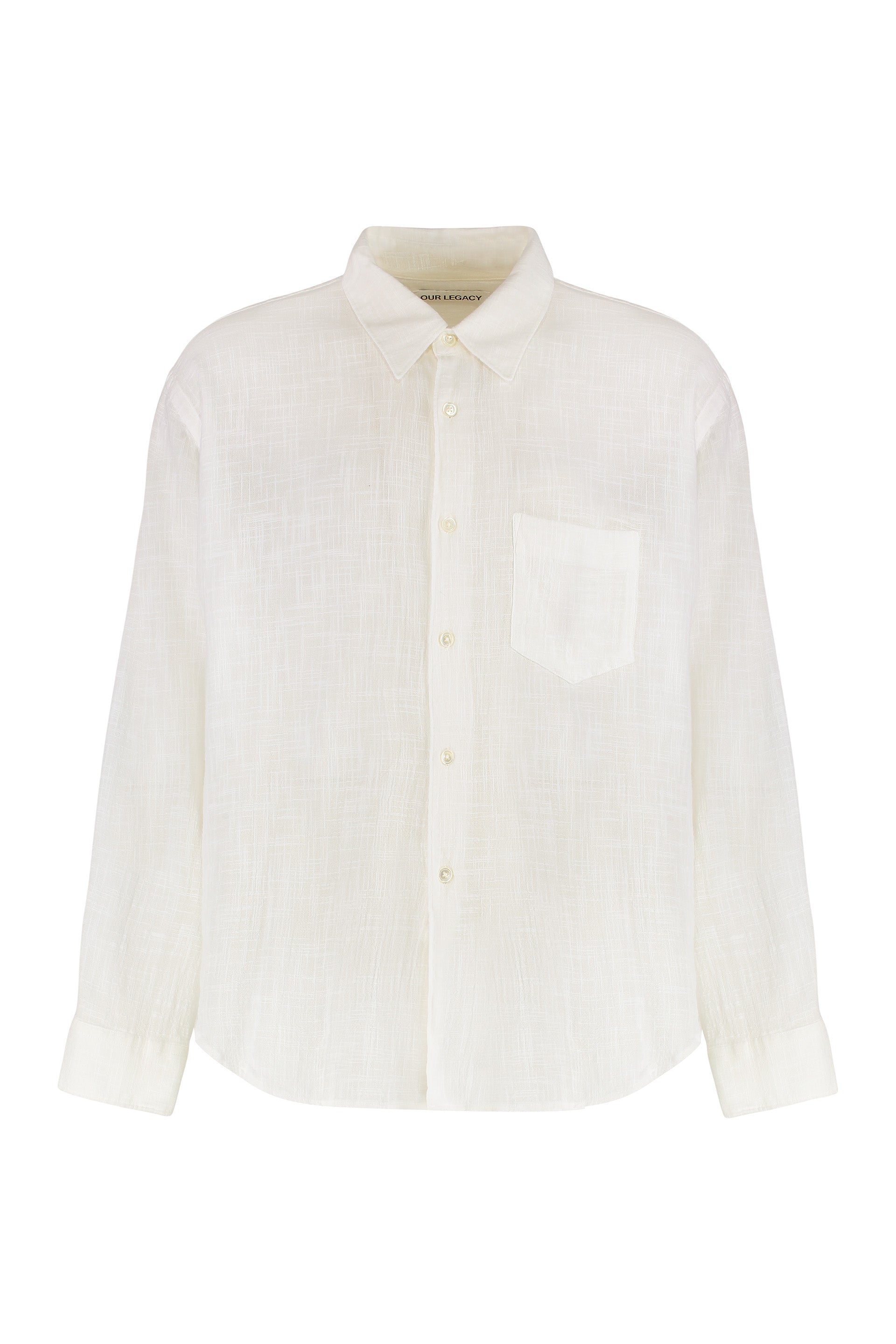 OUR LEGACY Classic Cotton Shirt with Front Pocket