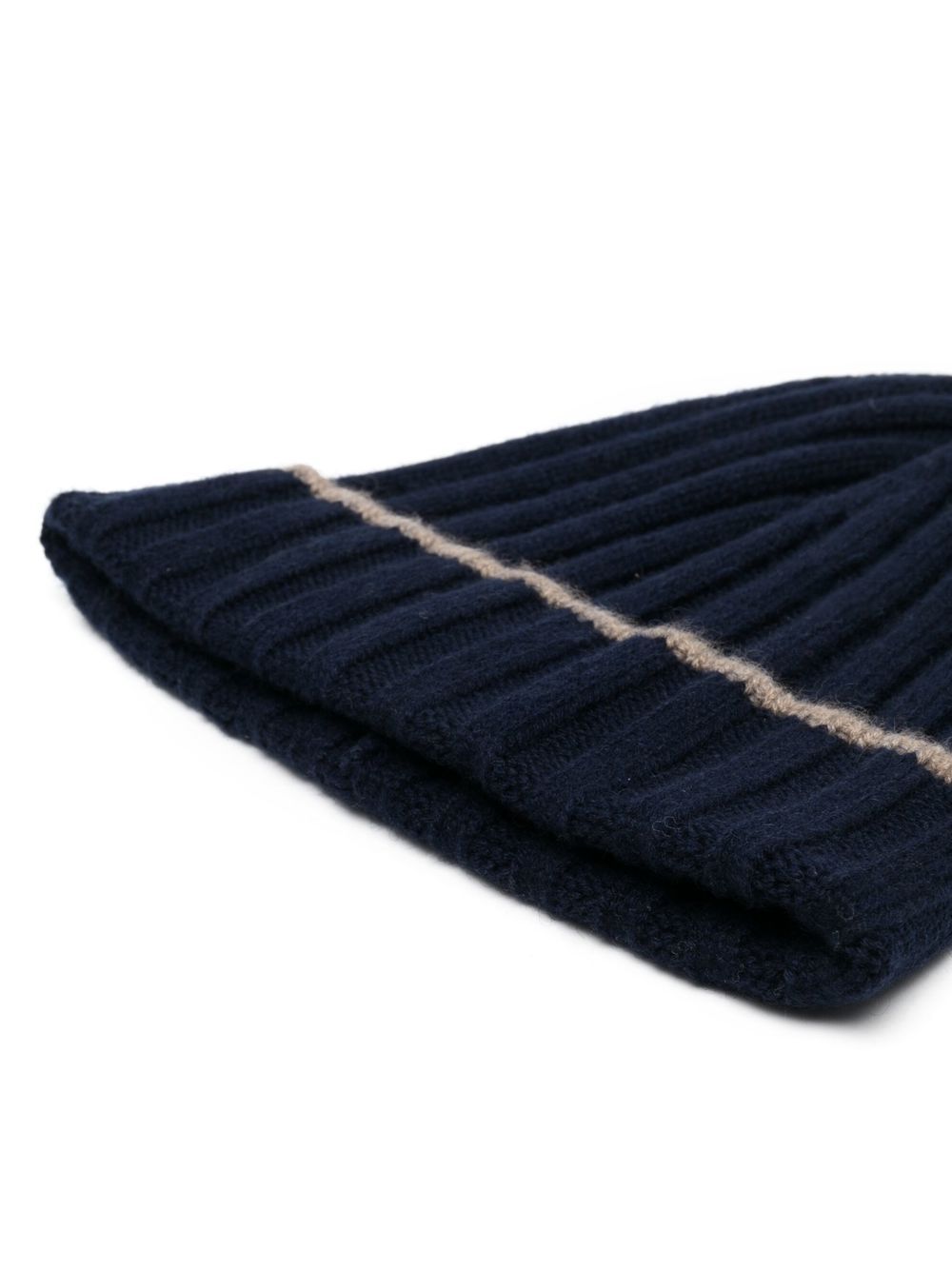 BRUNELLO CUCINELLI Cashmere Chunky Ribbed Knit Turn-Up Beanie