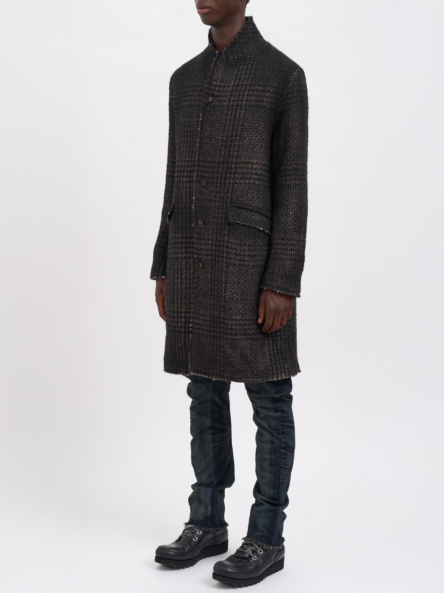 AVANT TOI Hand Painted Prince of Wales Pattern Jacket - Size Medium