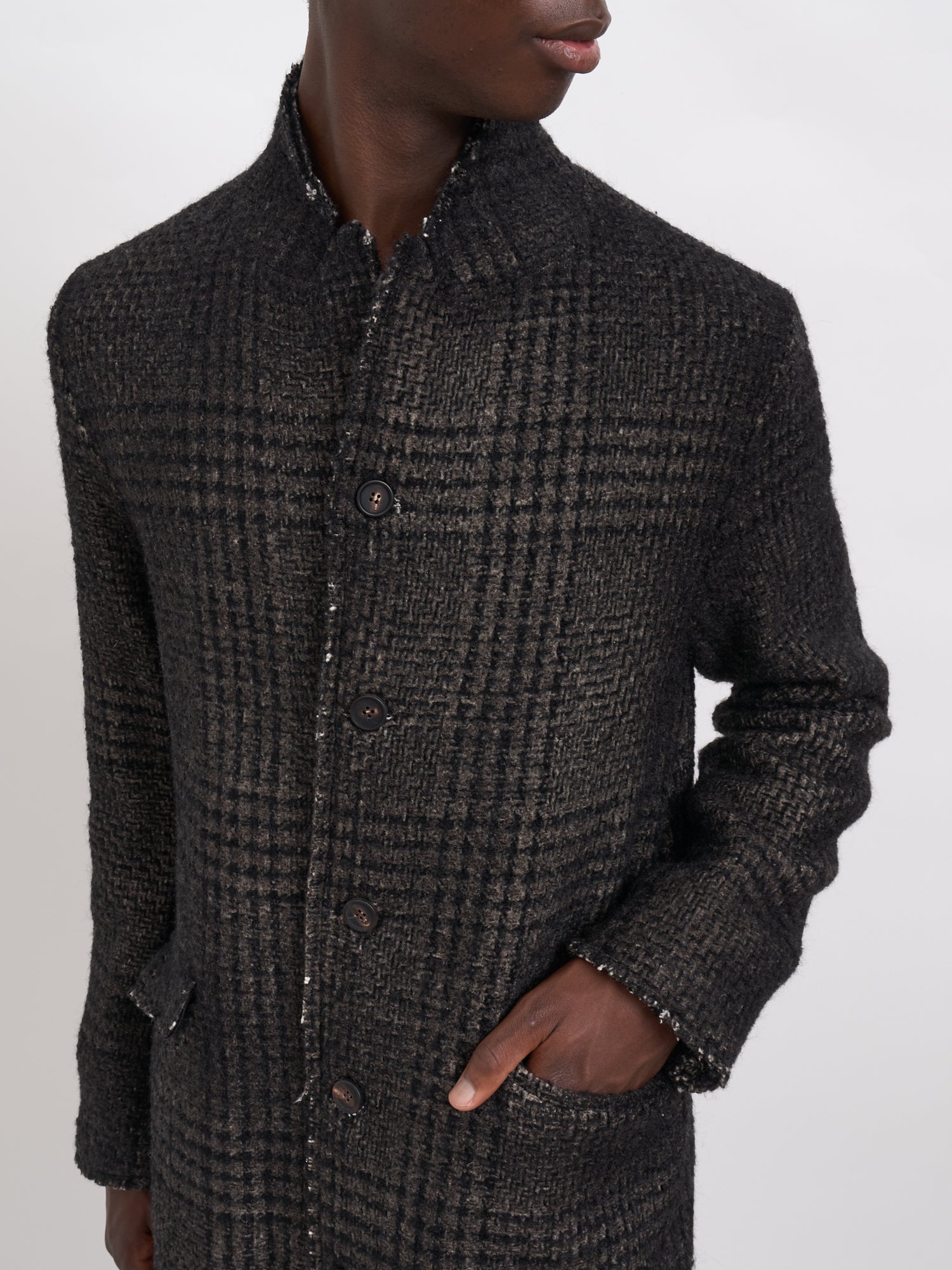 AVANT TOI Hand Painted Prince of Wales Pattern Jacket - Size Medium