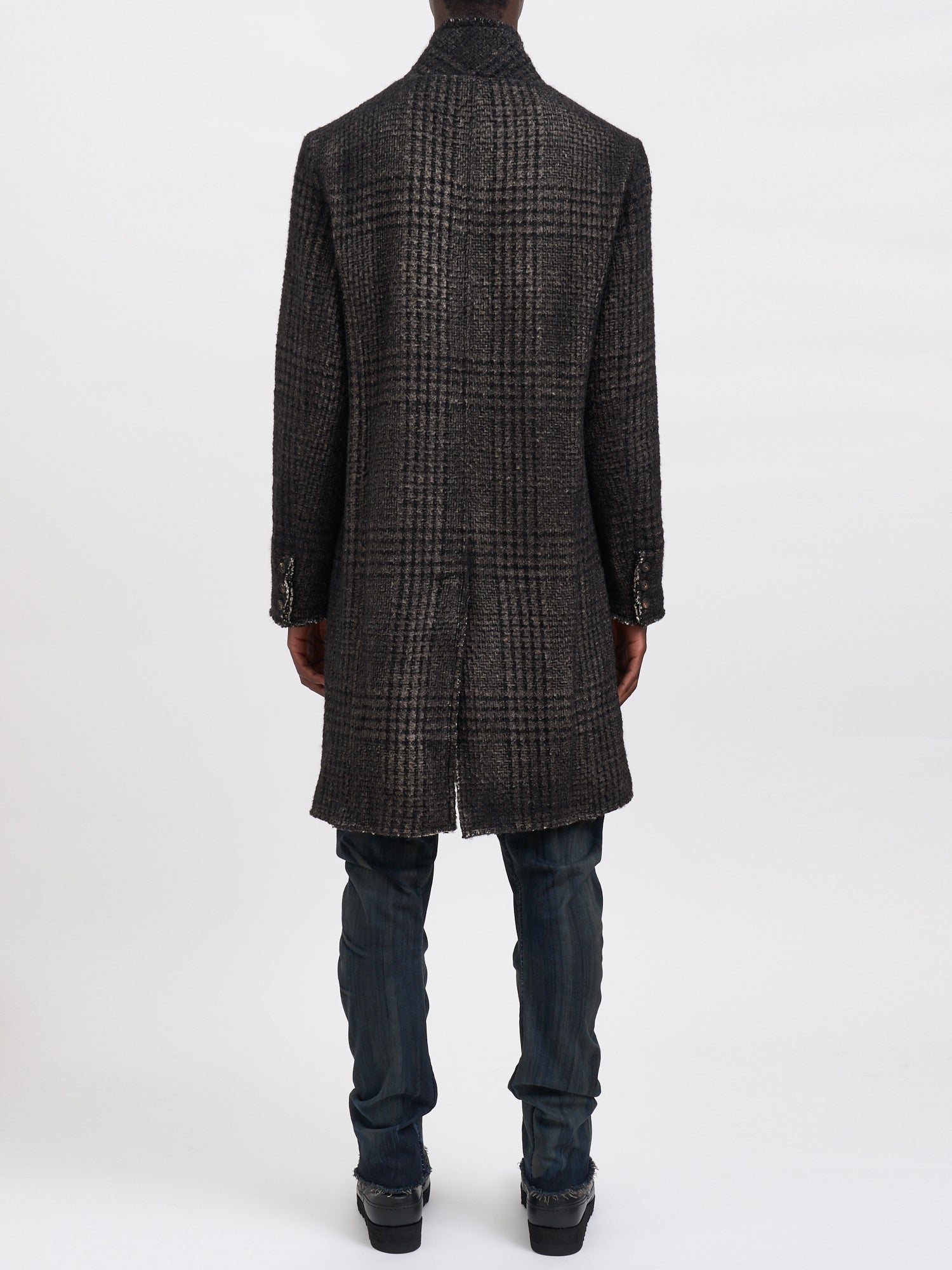 AVANT TOI Hand Painted Prince of Wales Pattern Jacket - Size Medium