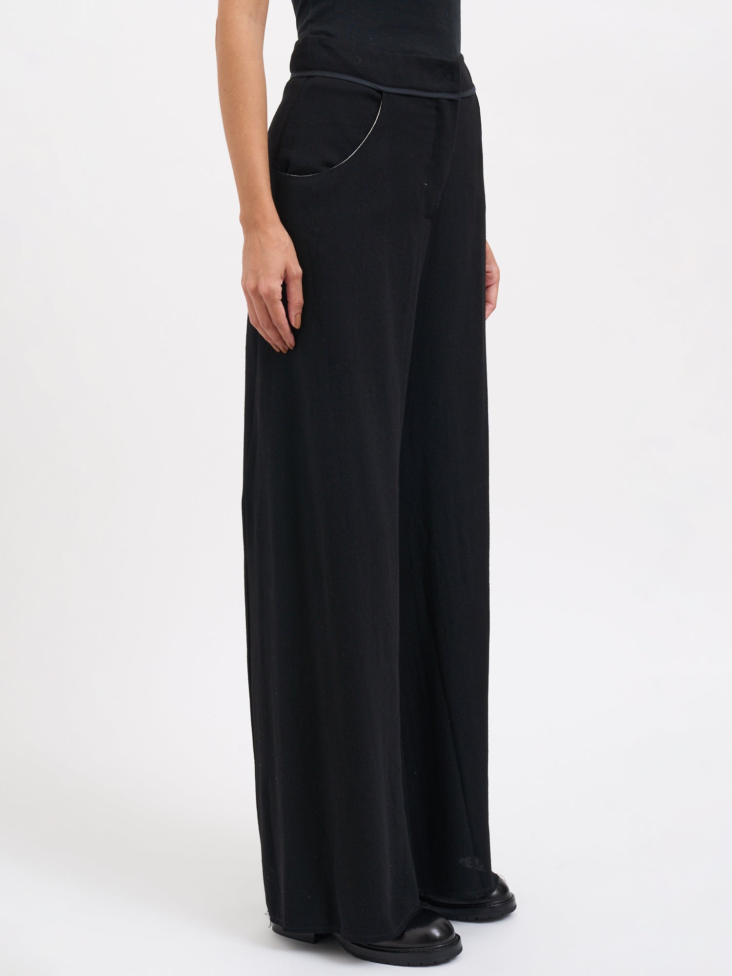 ALESSANDRA MARCHI Wide-Leg Trousers with Belt - Size 40