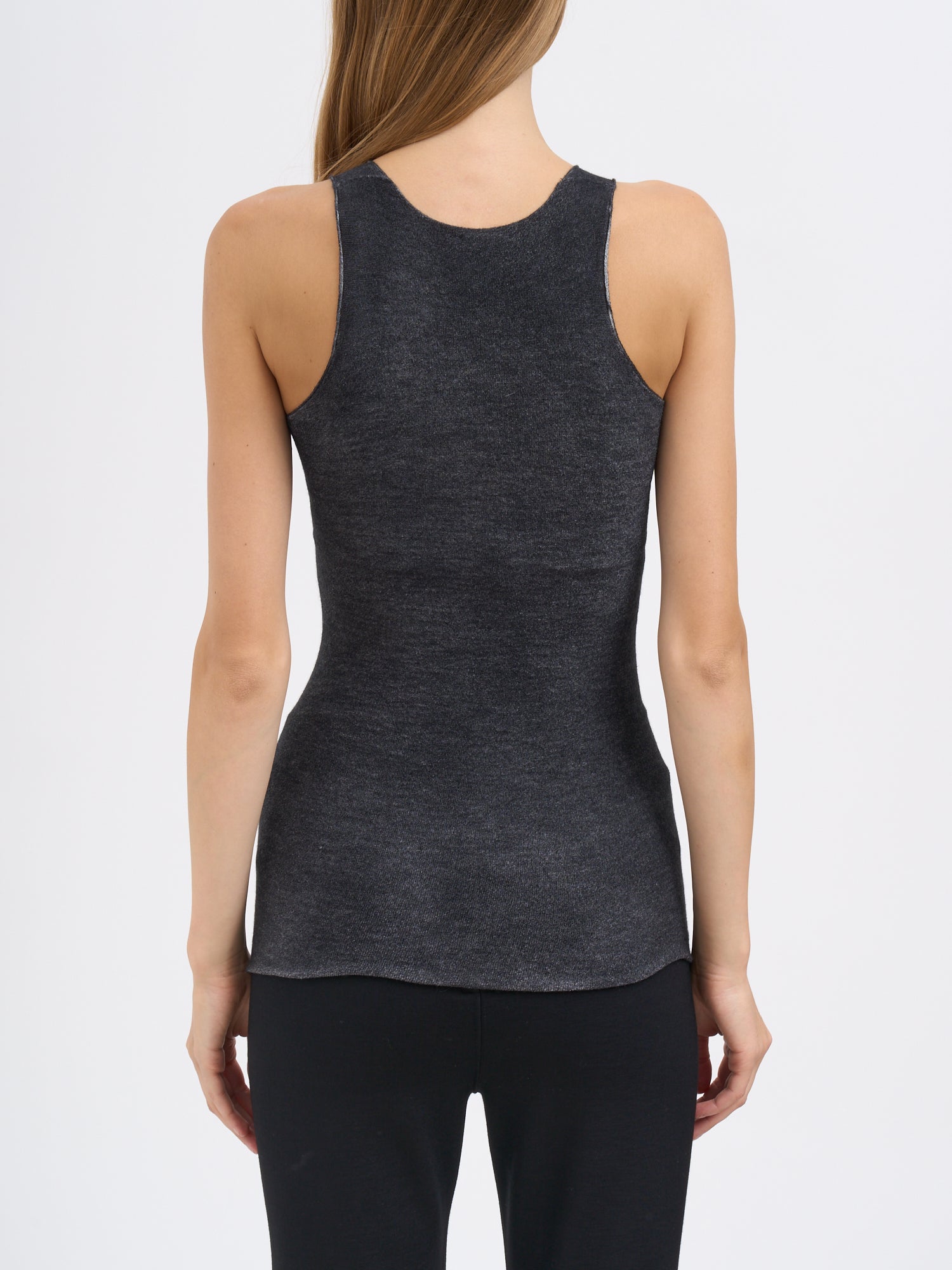 AVANT TOI Slim Fit Cashmere and Silk Knit Tank Top - Size S