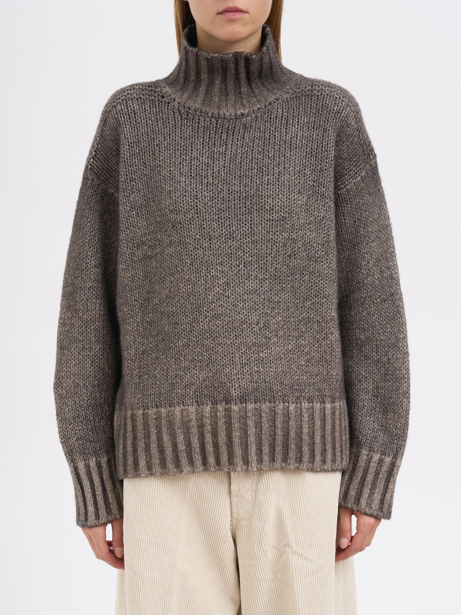 AVANT TOI Reversible Cashmere High Neck Sweater - Size S