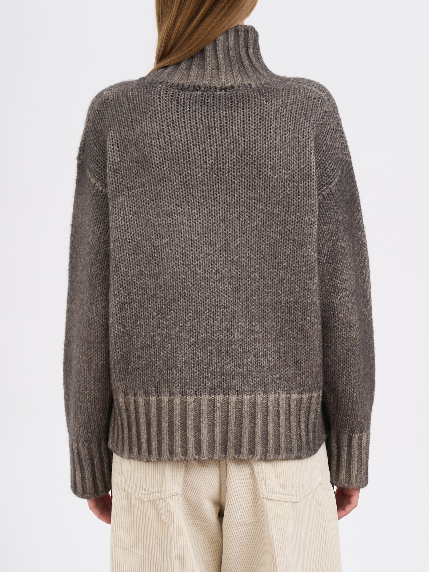 AVANT TOI Reversible Cashmere High Neck Sweater - Size S