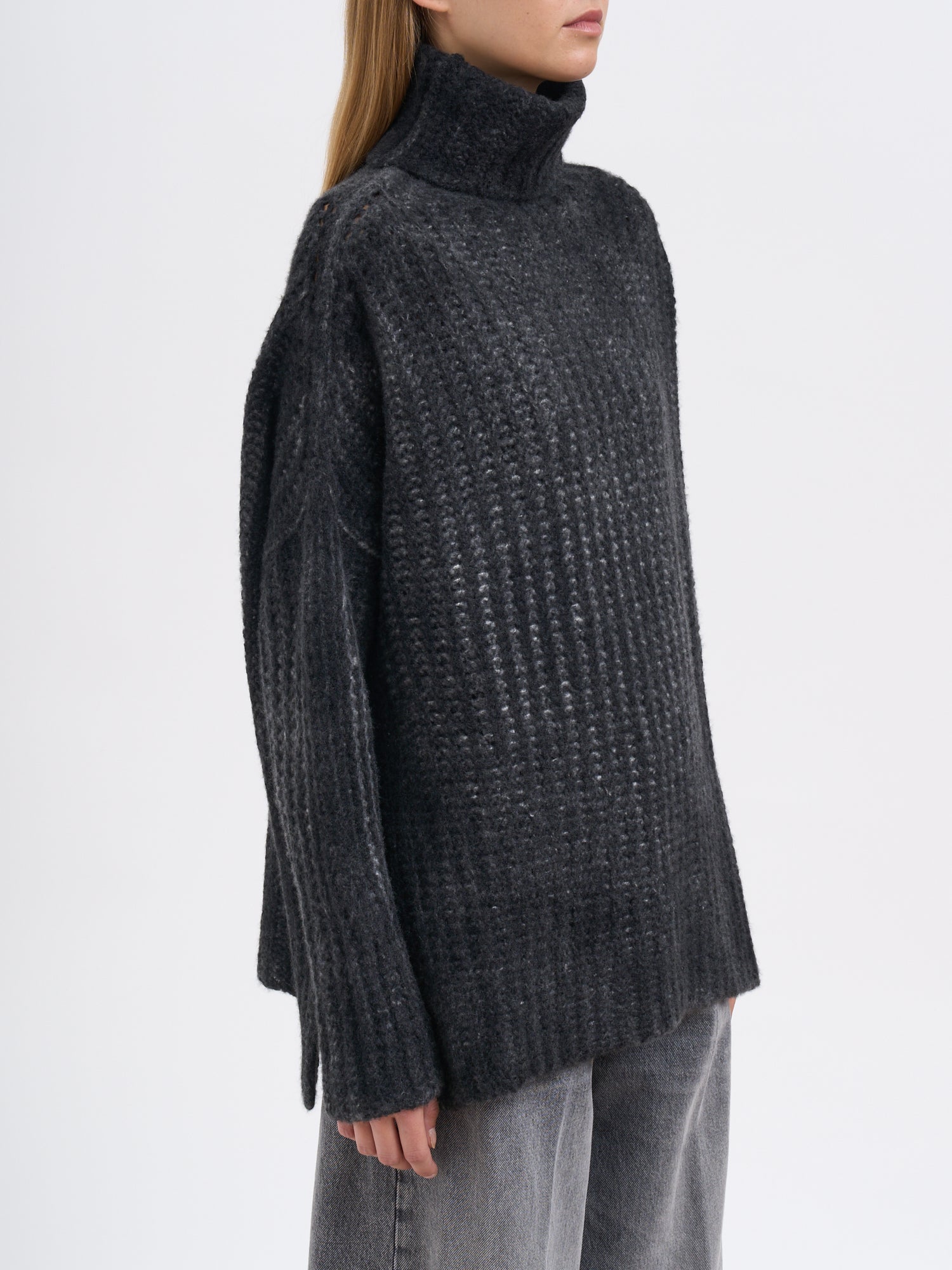 AVANT TOI Oversized Cashmere High Neck Sweater - Size S