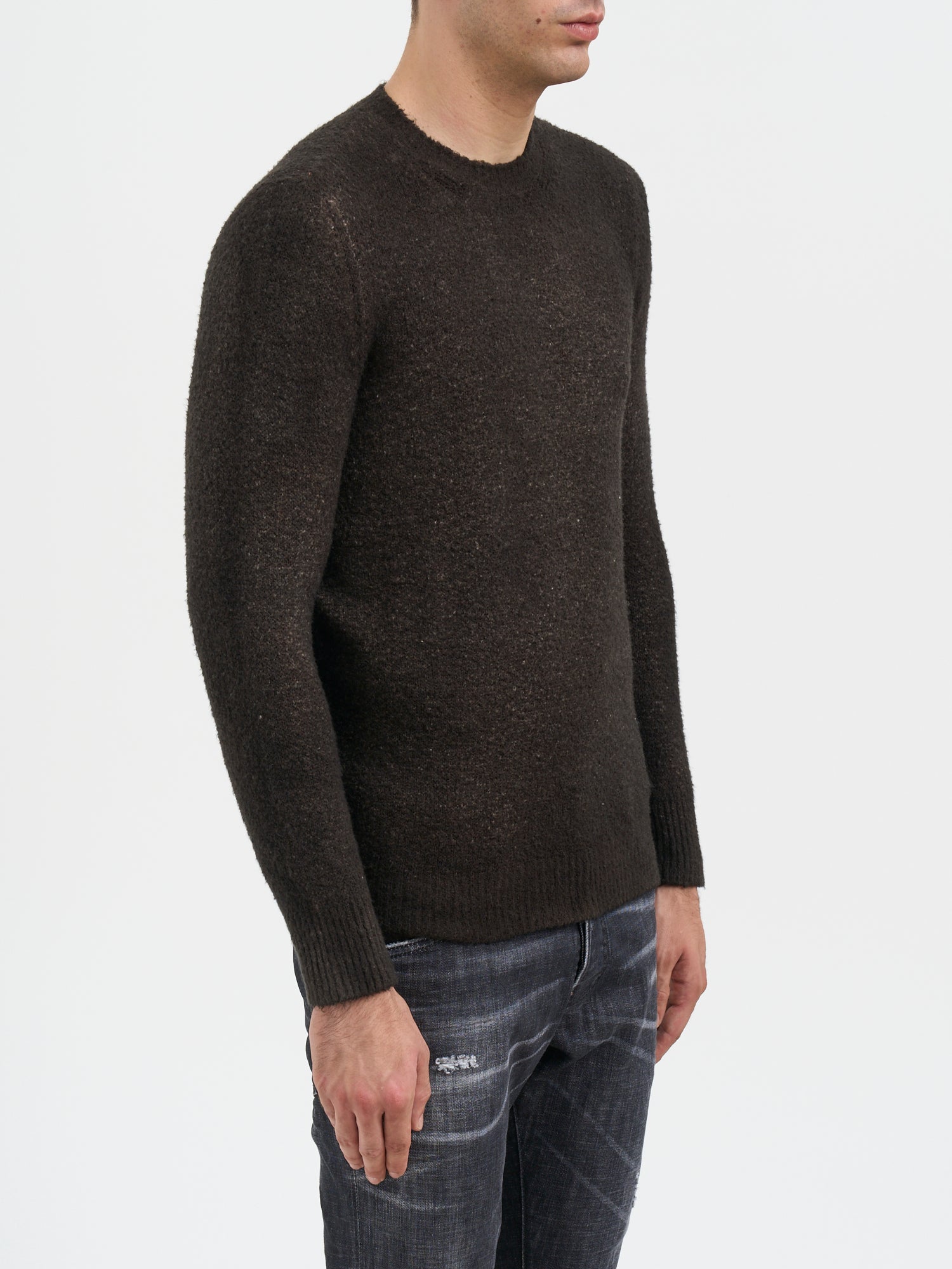 AVANT TOI Crew Neck Hand Painted Cotton Sweater - Size M