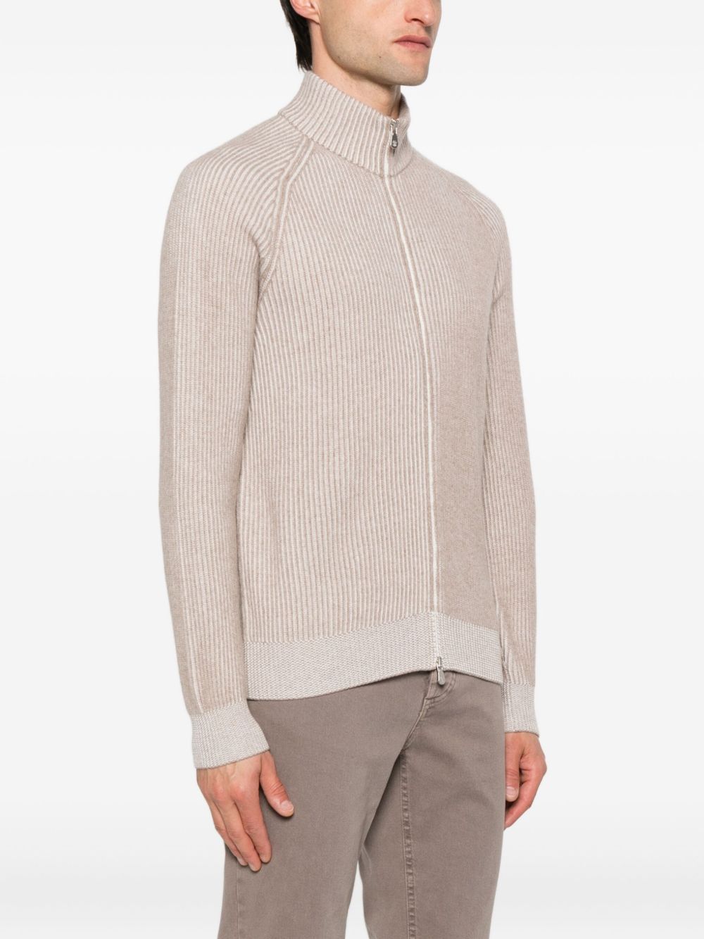 BRUNELLO CUCINELLI Men's Cashmere Zipped Cardigan - FW25 Collection
