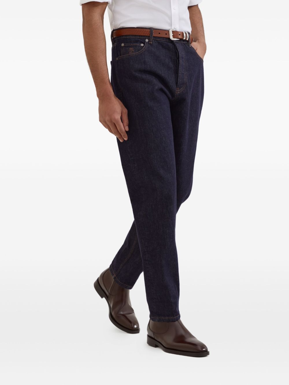 BRUNELLO CUCINELLI Men's Premium Cotton Denim Pants for FW25