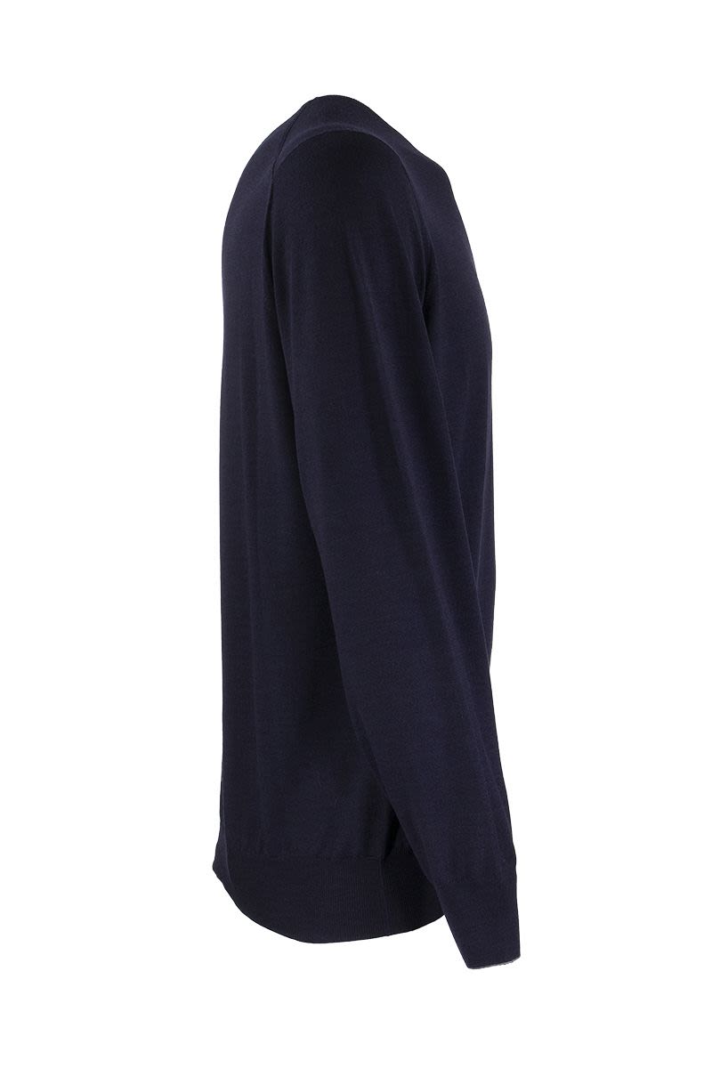 BRUNELLO CUCINELLI Lightweight Wool and Cashmere Sweater - Regular Fit